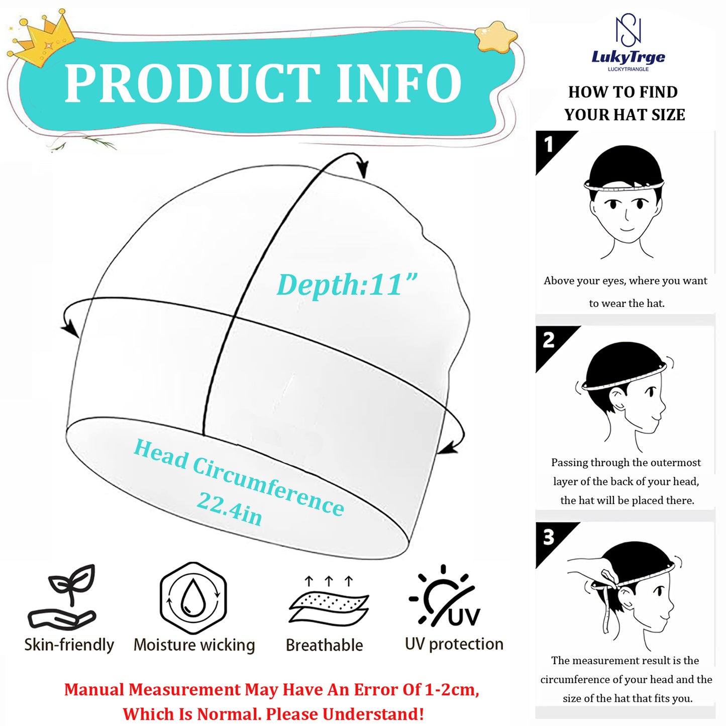 EMF Protection Beanies Cap,Faraday Hat Blocks 99.9% EMFs, 5G, WiFi,Microwave Radiation Blocking Cap