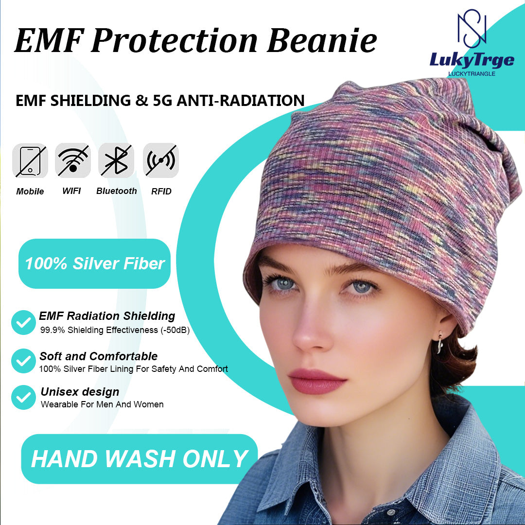 EMF Protection Beanies Cap,Faraday Hat Blocks 99.9% EMFs, 5G, WiFi,Microwave Radiation Blocking Cap