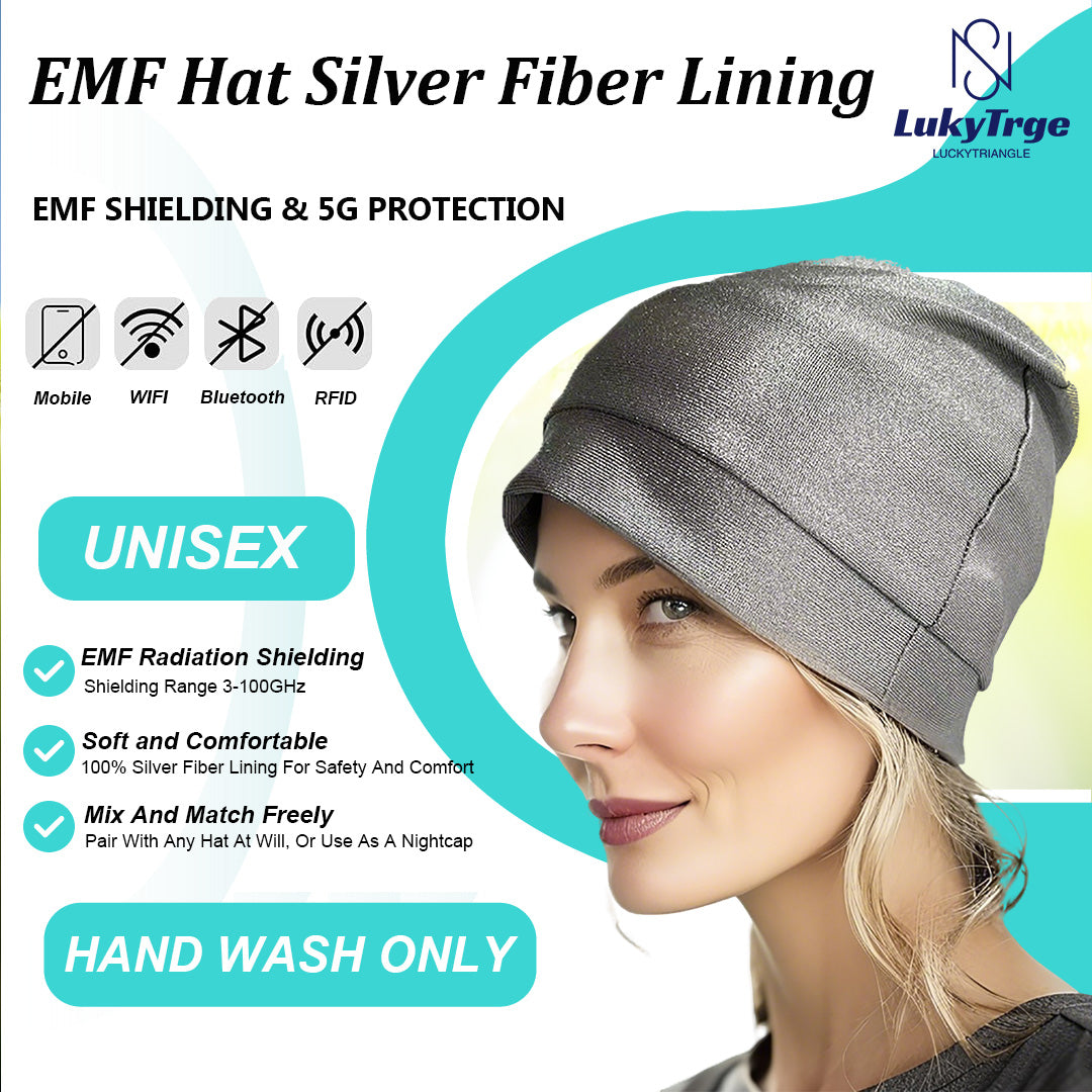 EMF Protection Beanies Cap,Unisex Faraday Hat,Microwave,5G,RF,WiFi Shielding