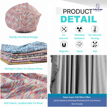 EMF Protection Beanies Cap,Faraday Hat Blocks 99.9% RF, 5G, WiFi,Microwave Radiation Blocking Cap