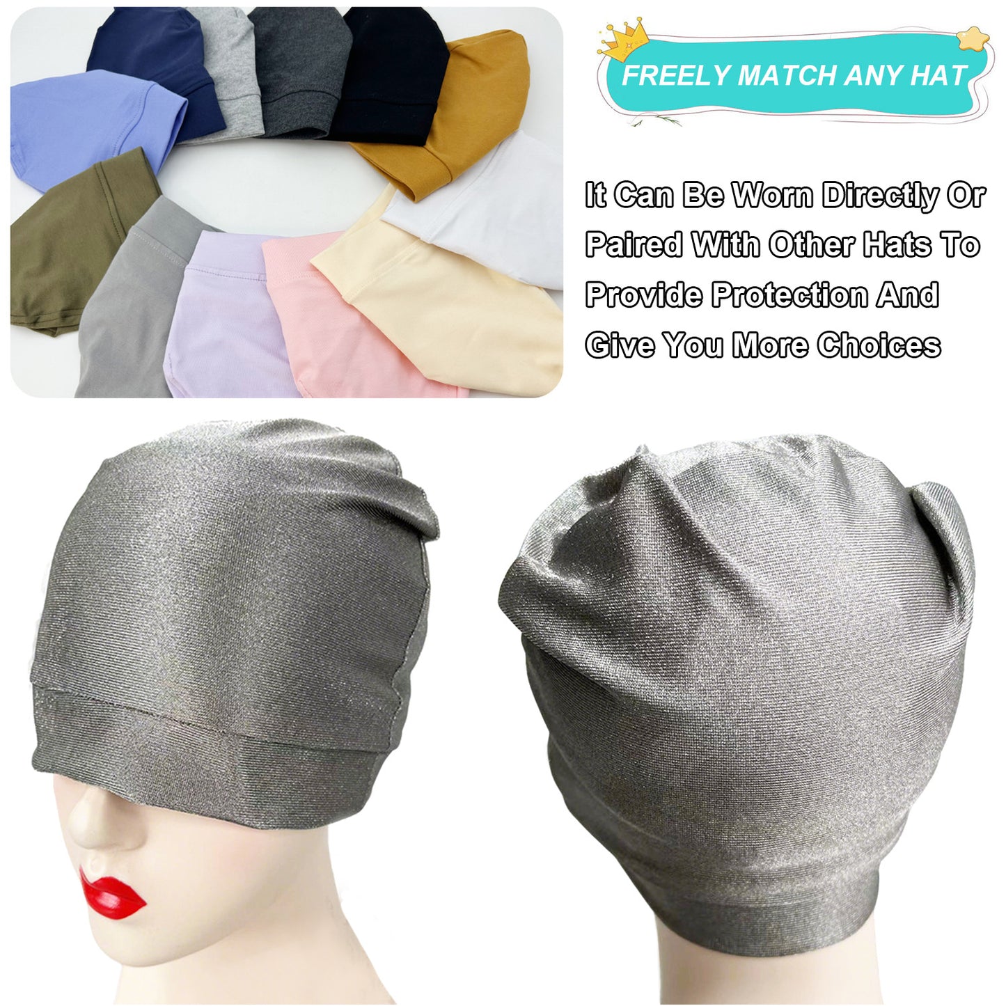 EMF Protection Beanies Cap,Unisex Faraday Hat,Microwave,5G,RF,WiFi Shielding
